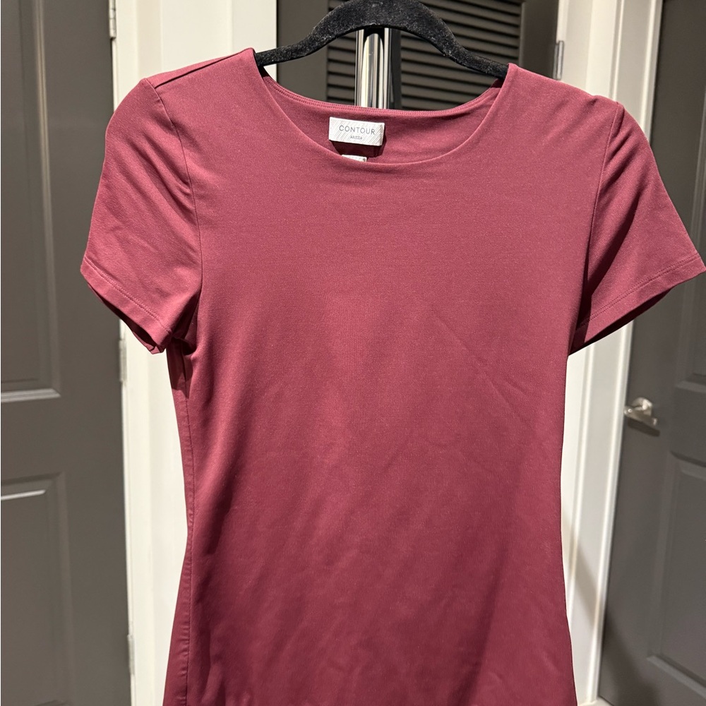 Aritzia Mauve Contour Short Sleeve Tee
